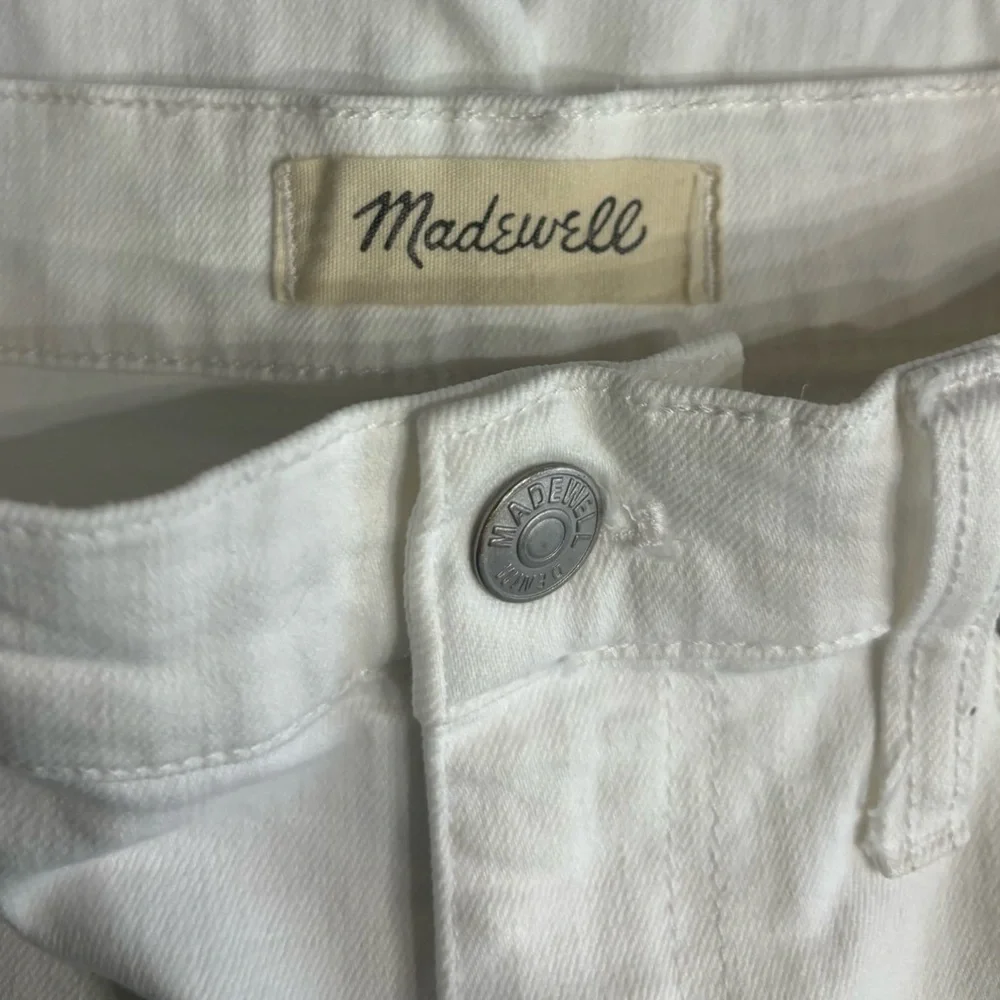 Madewell High-Rise Crop Boyjean – White - Picture 7 of 9